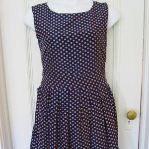 Modcloth -esque Navy Polka Dot Dress
